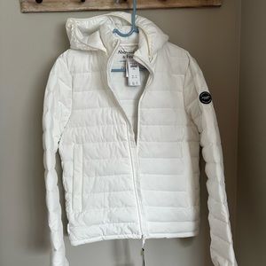 Abercrombie and Fitch, white jacket